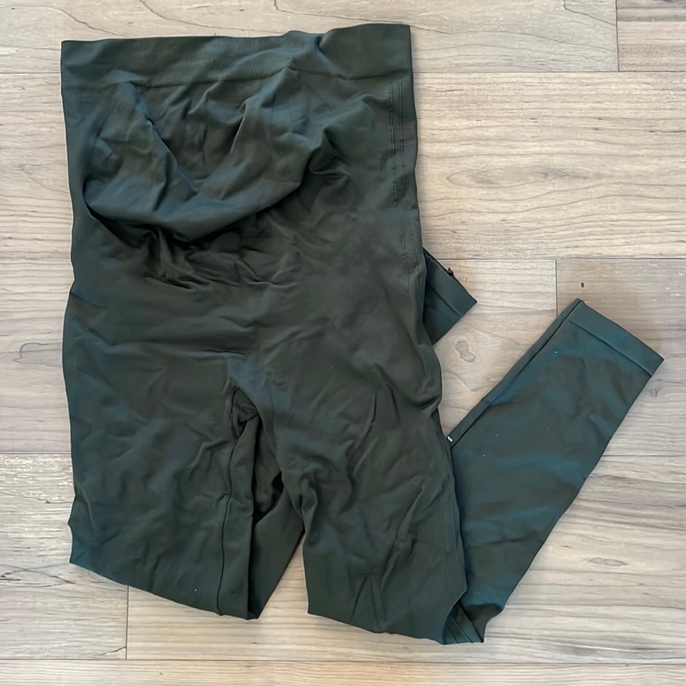 Blanqi maternity leggings large green